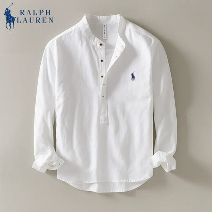 Linen Mandarin Shirt