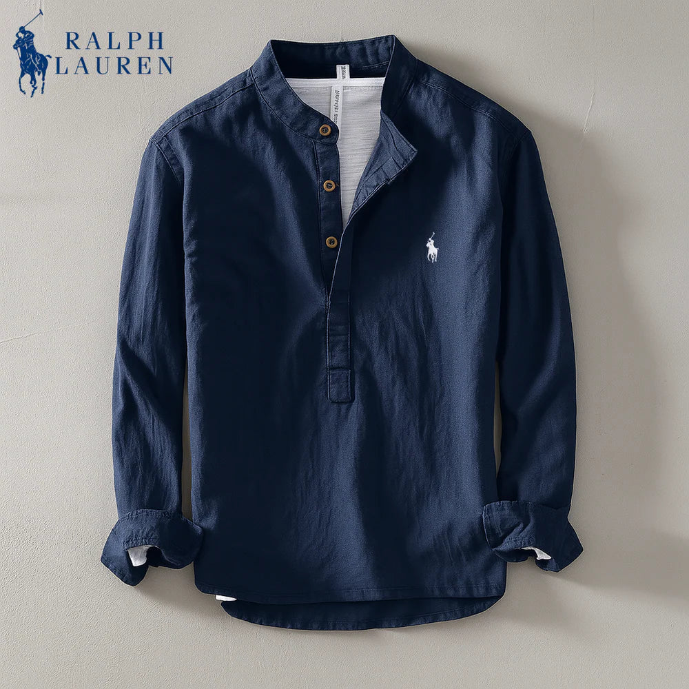 Linen Mandarin Shirt