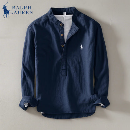 Linen Mandarin Shirt
