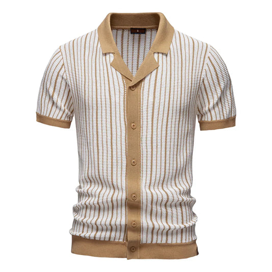 Monaco Textured Knit Polo